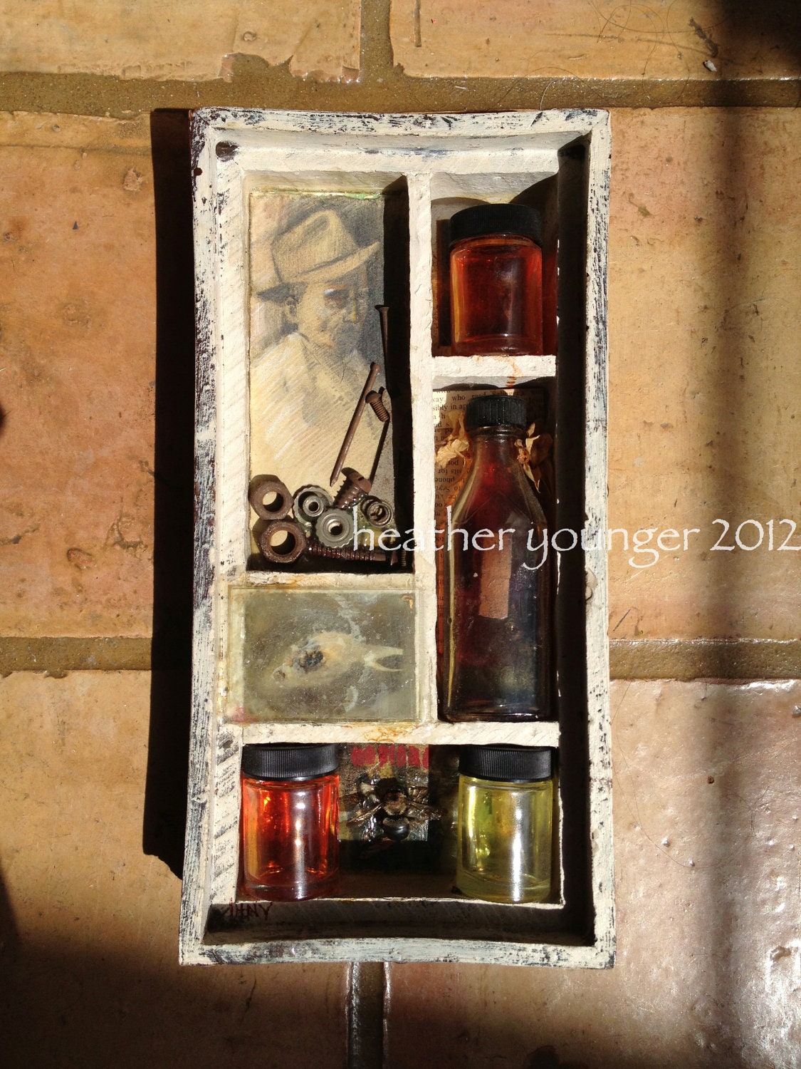 The Traveling Salesman original mixed media