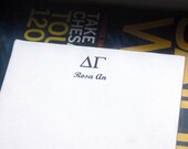 Greek Letters Custom Note Pad - Sorority or Fraternity Personalized Monogram Notepad by AdorePrep (Set of 2)