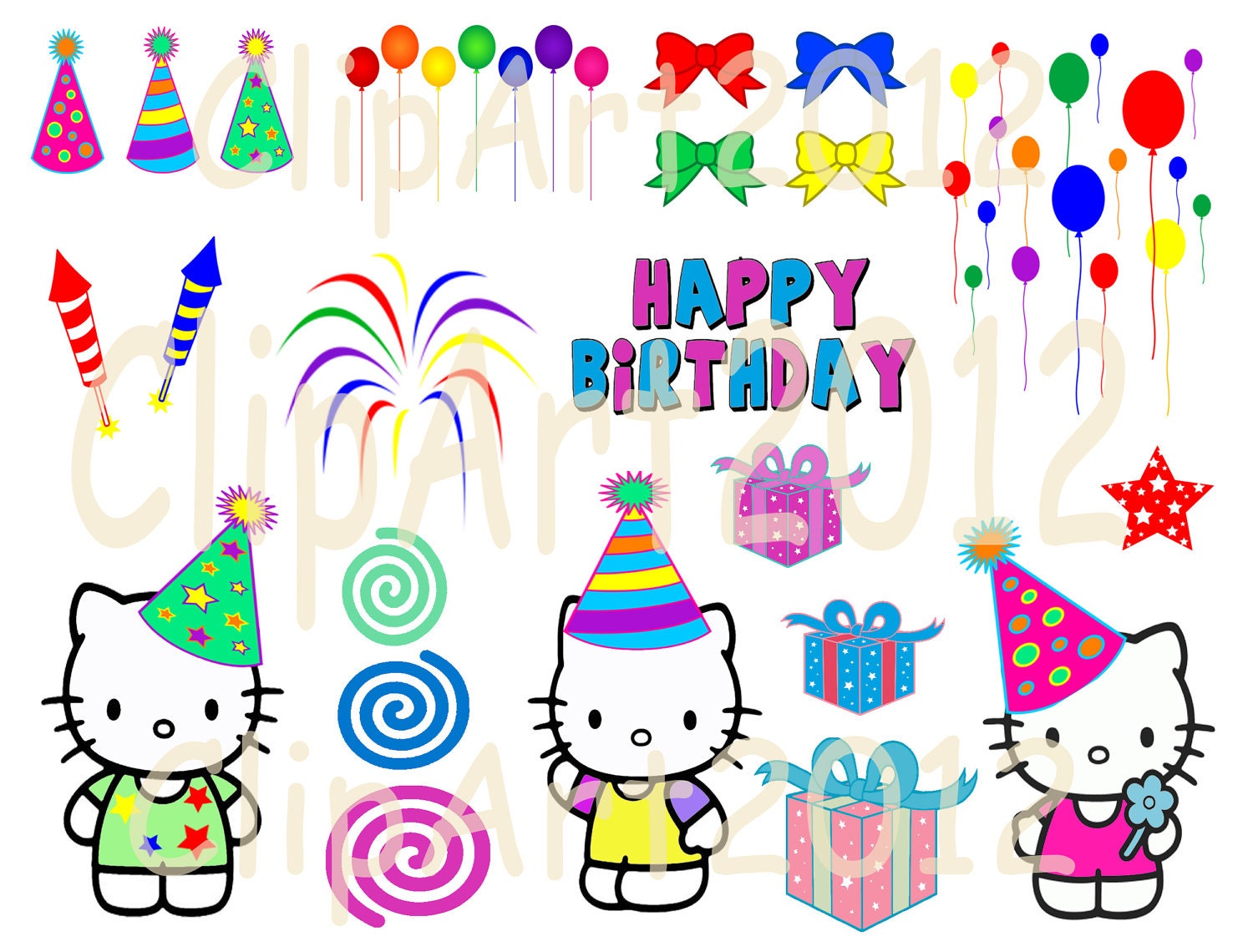Hello kitty открытки с днем рождения Hello kitty открытки с днем рождения