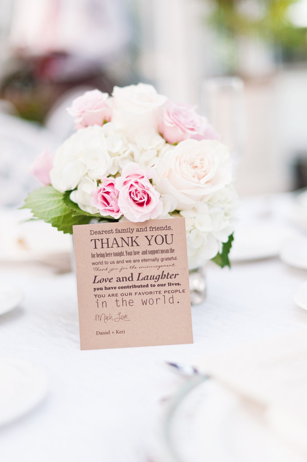 Thank You Cards - Set of 25 - For Your Wedding, Shower & Party Guests
