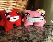 Super Meat Boy- Meat Boy and Girl Bandage
