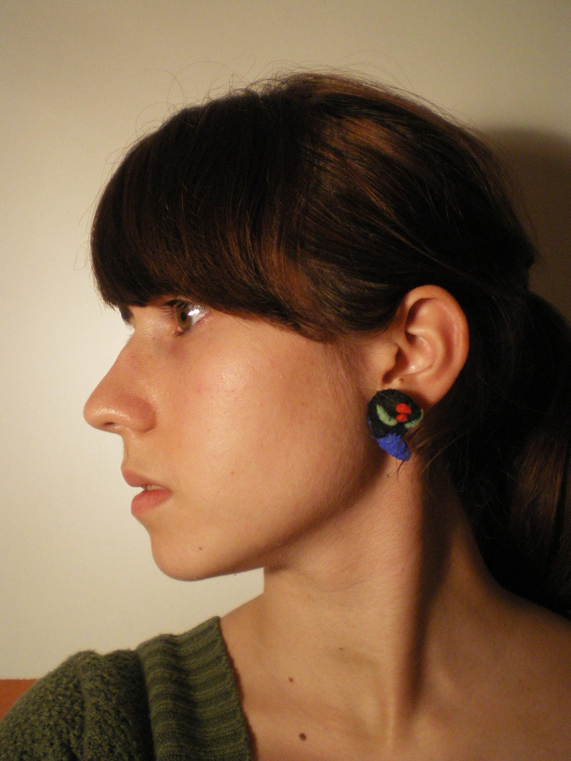 Bastion Squirt Felt Earring