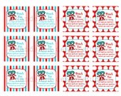 PRINTABLE Favor Tags - Dr Seuss Party Collection - Dandelion Design Studio
