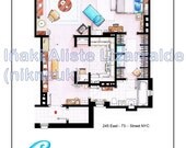 Carrie Bradhsaw's Apartment Floorplan (BIG)