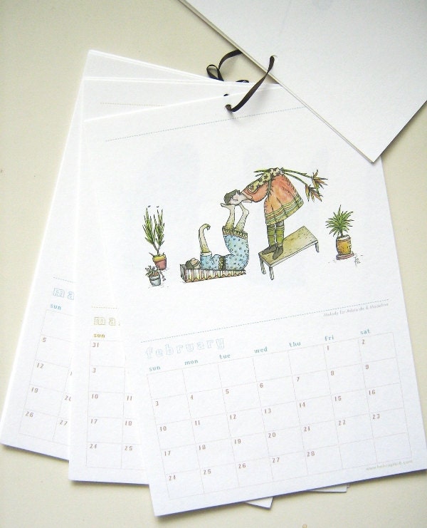 2013 art calendar - drawings by Helen Gibbins CA01