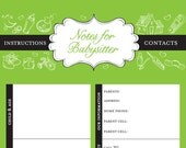 Babysitter Notepad