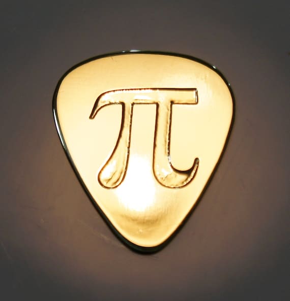 Pi - Brass Guitar Pick