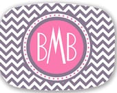 Personalized Melamine Platter - Custom Monogram Tray