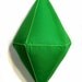 The Sims Inspired Emerald Green Plush PlumBob, Decorative Pillow