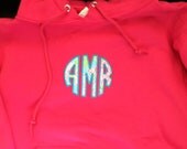 Monogram hoodie with Lilly Pulitzer fabric