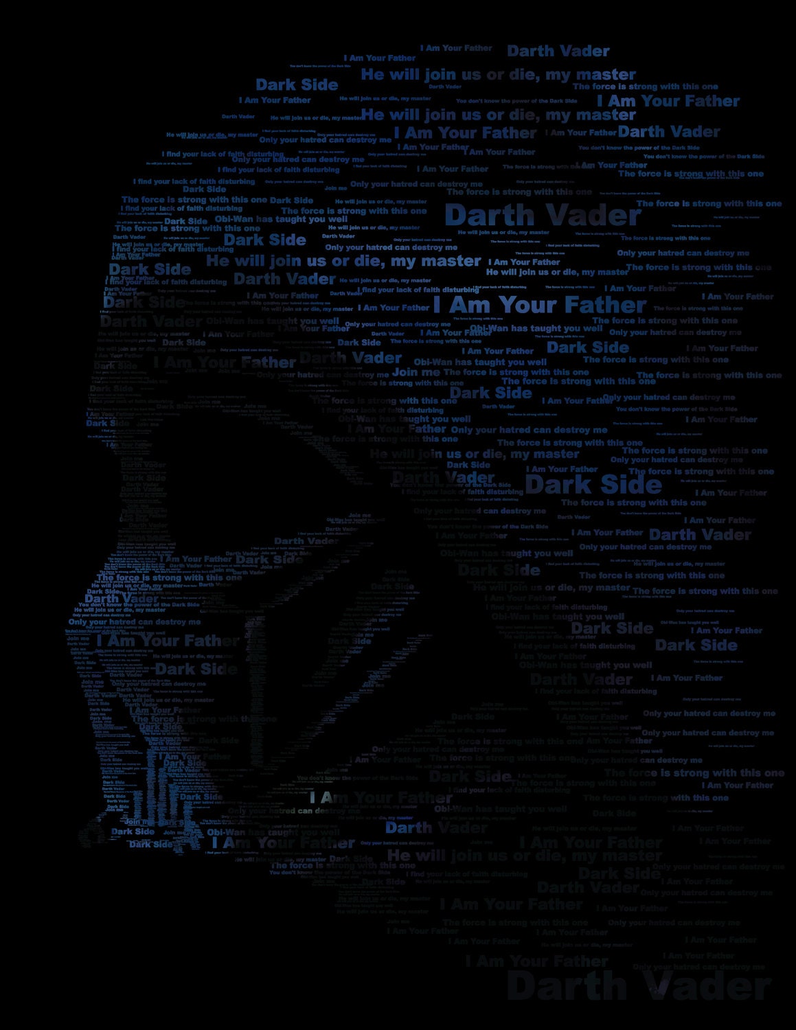 Darth Vader Typography
