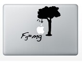 For Macbook Air / Pro Decal Sticker Funny Humor Newton Formule