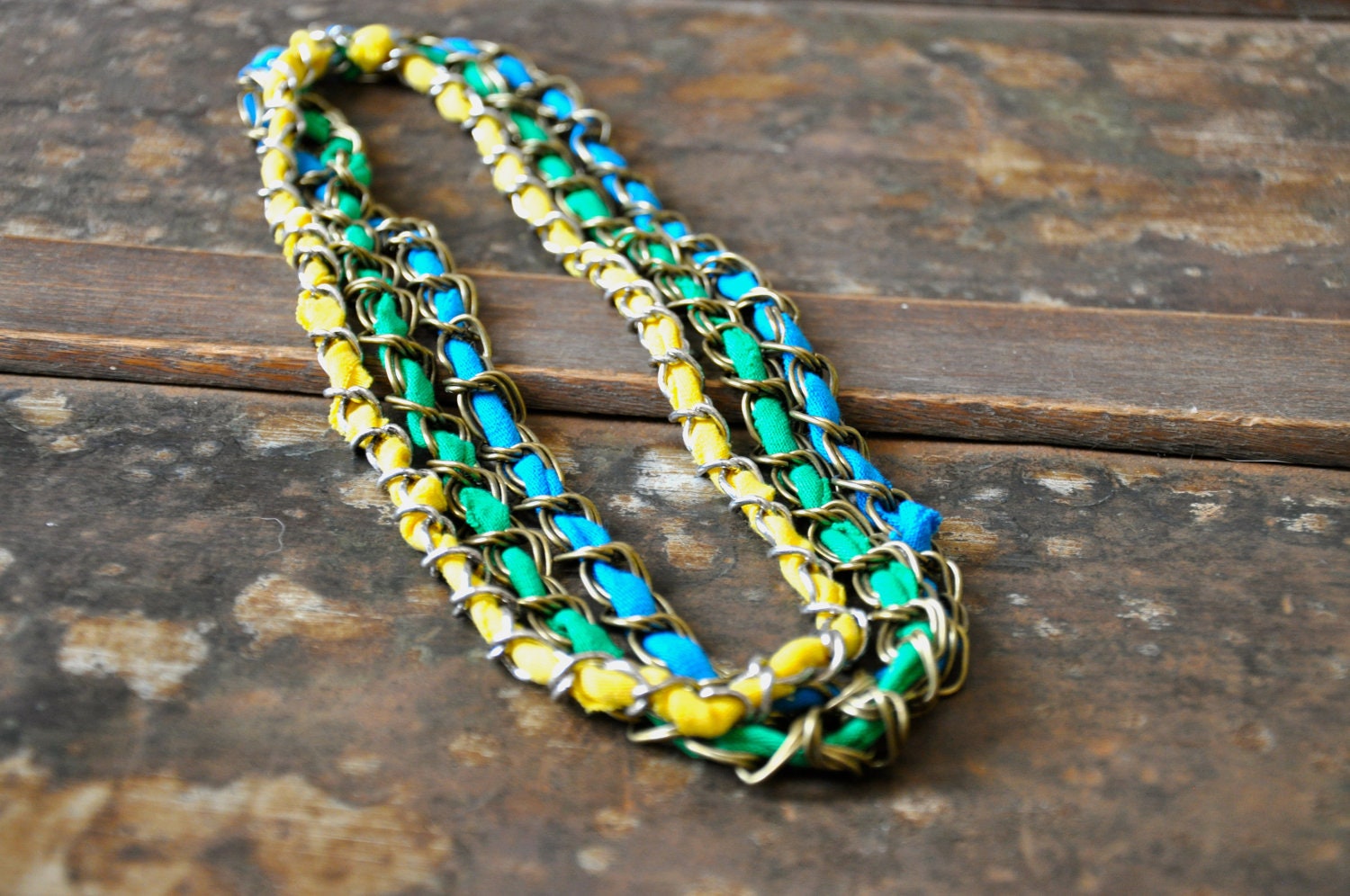 colorful layering necklaces