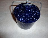 Blue Agate Glazed Mini Cheese Butter Crock