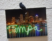 Tampa Skyline Light Postcard