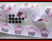 7.8 Zebra Cupcakes Red Hot Pink Black Grosgrain Ribbon Il_170x135