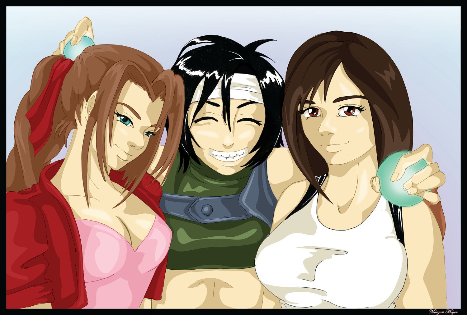 FFVII Girls Fanart Print featured image