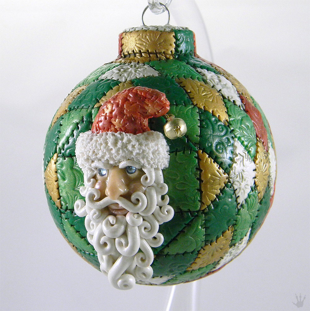 Christmas Ornament with Santa Claus face