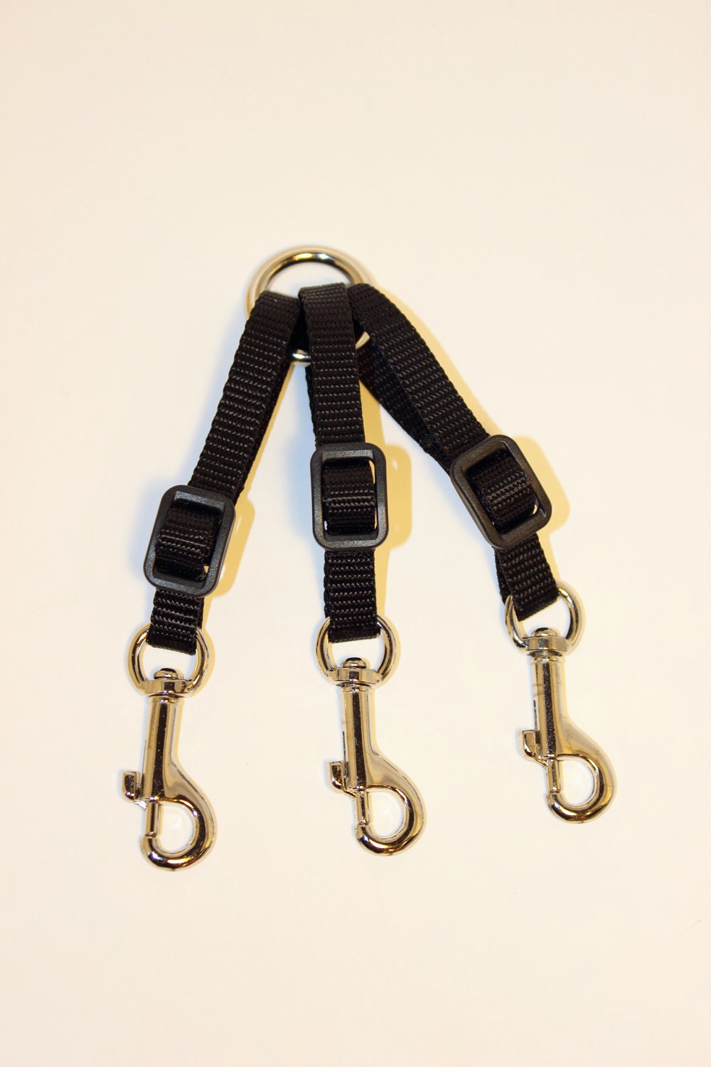 3-Dog Coupler You Choose Color/Design Adjustable Nylon