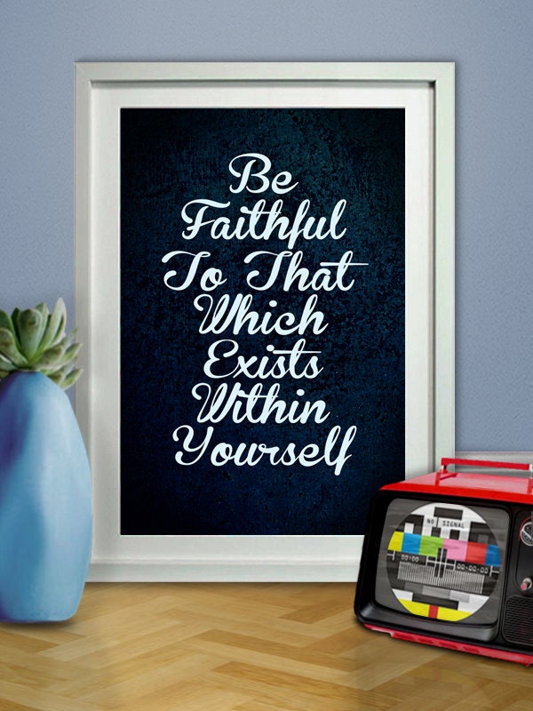 Motivational Typography Art Print, Inspirational Poster, Andre Gide Quote, Nobel Prize, Digital Illustration, Download, Type, Font