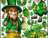 St. Patrick's Day Graphic Kit - reusable decal sticker decorations Il_170x135