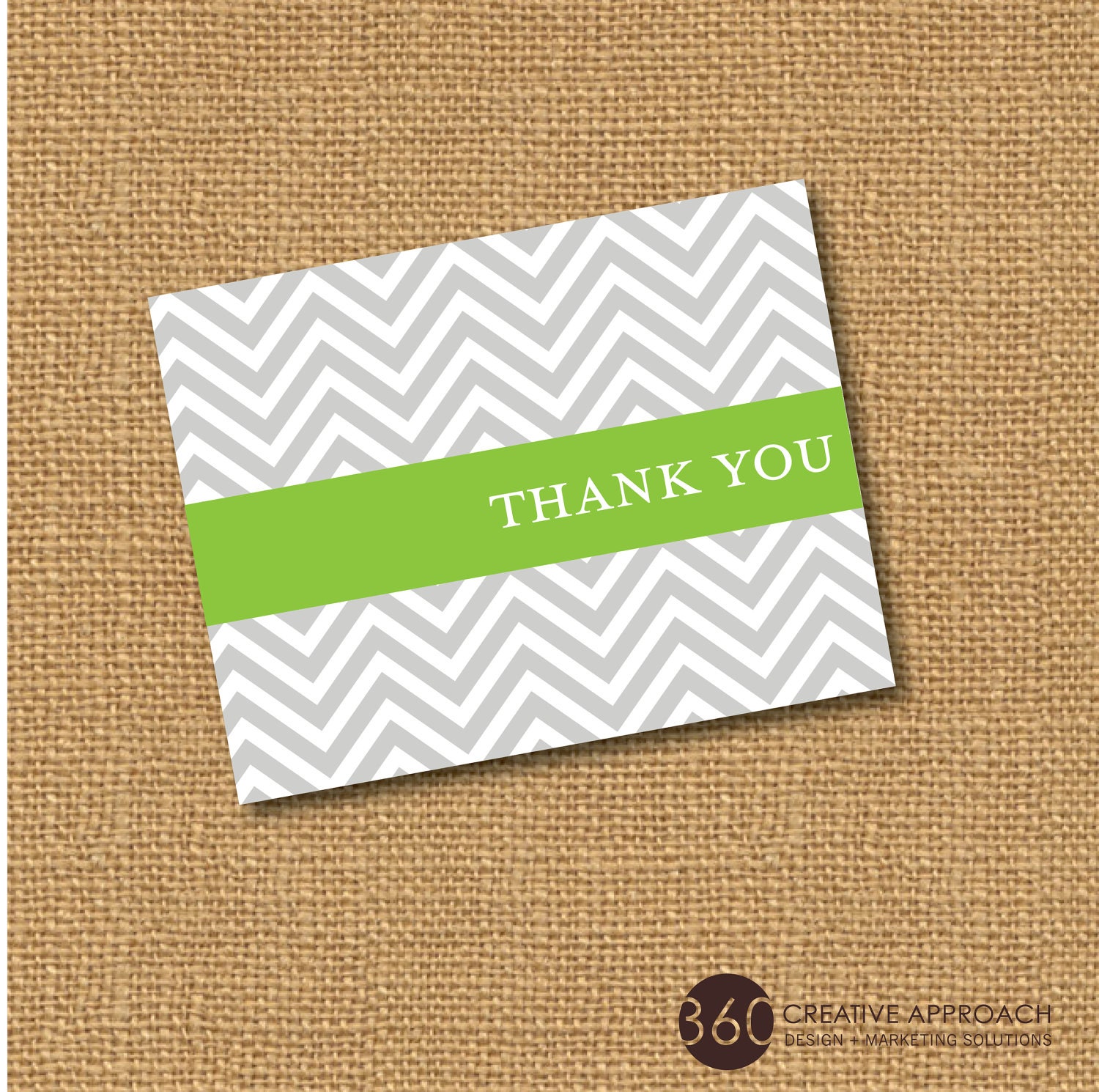 Personalized Chevron Thank You Cards or Stationery