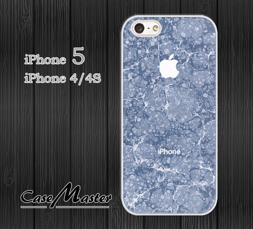 iPhone 5 Case, iPhone 4/4S Case, Hard Plastic or Silicon Rubber, blue water design