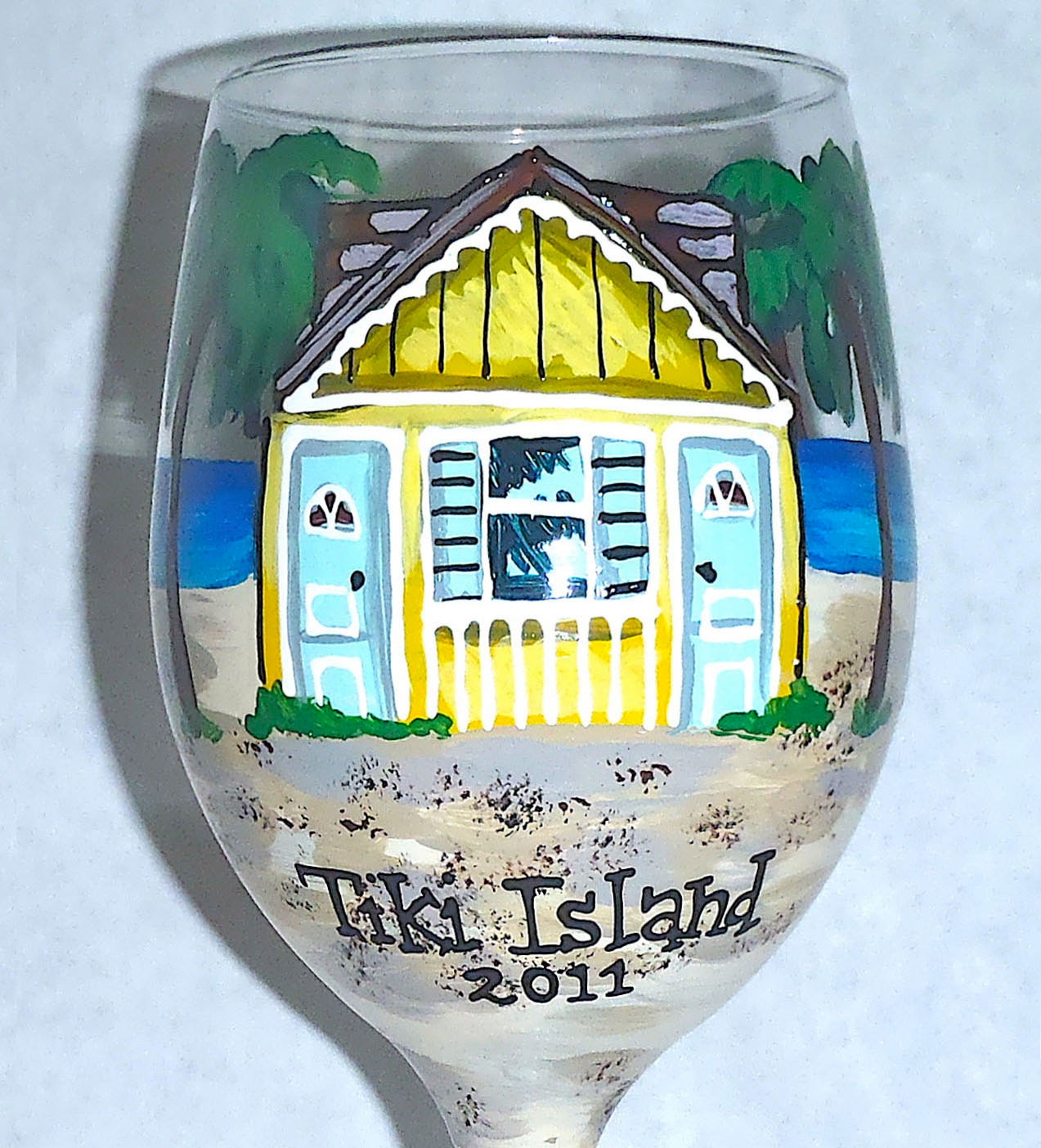 Beach House Personalized Glassware