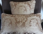 Vintage Light Bronze Handmade Pillow / Cushion Cover Set - 1 set available - KatsCushions
