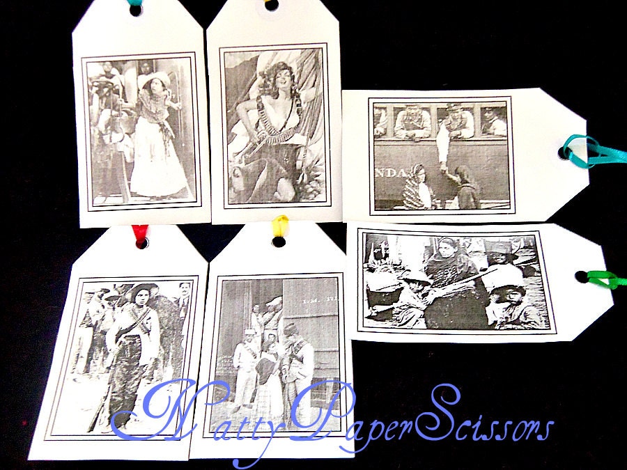 Handmade Adelitas Gift Tags (Set of 6)  ----Free shipping----