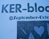 Ker-bloom letterpress zine 38