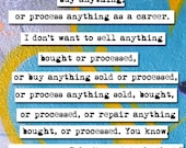 Say Anything Quote Print