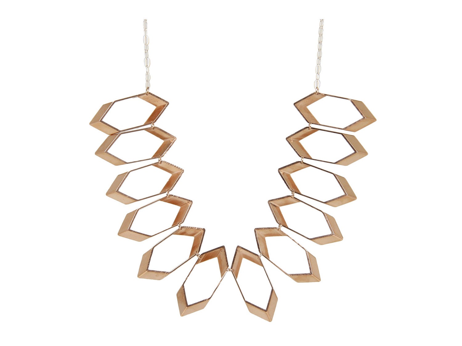 Hexagon Statement Necklace