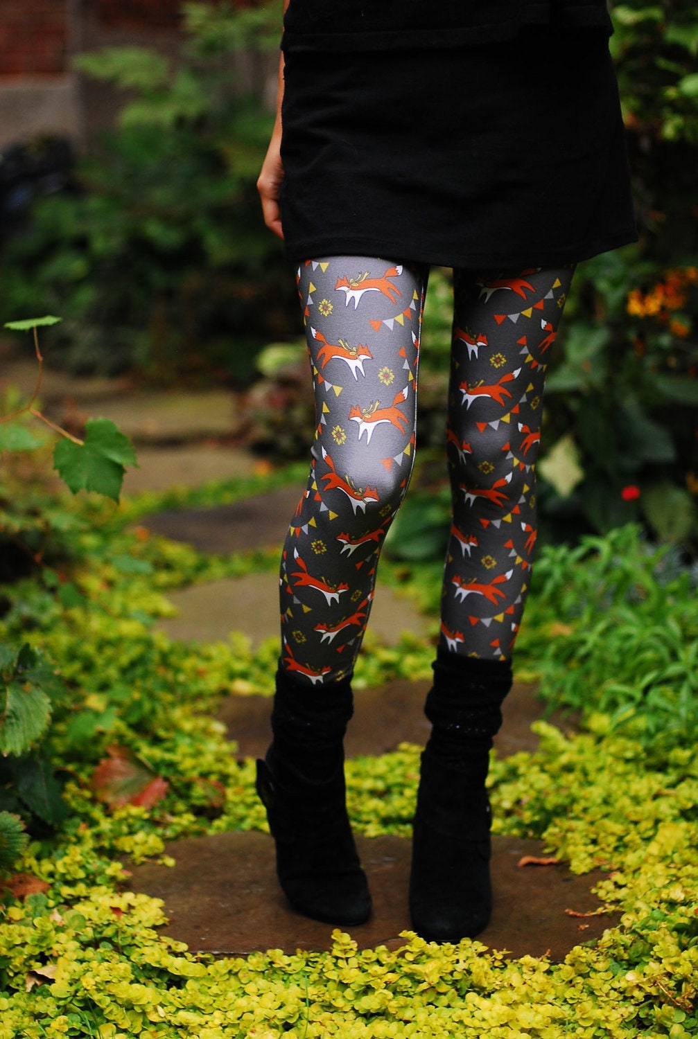 Fox print leggings digitally printed Supayana