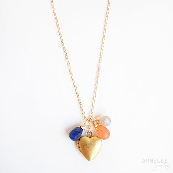 small heart locket necklace