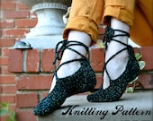 Ghillies - Knitting Pattern for slippers - PDF document / instant digital download