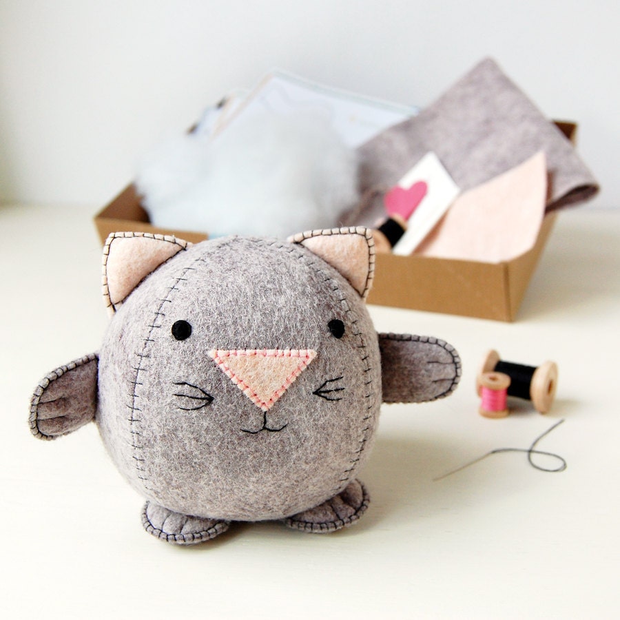 Make Your Own Kitten Toy Craft Kit - Sewing Kit