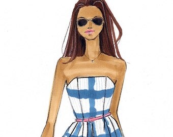 Charlotte York- Fashion Illustration Print