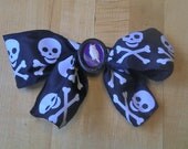 Pirate Owl Ribbon for LARP, Steampunk, Goth, Halloween, Day of the Dead, Mardi Gras
