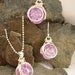 Pop In Gift Set - Sterling Silver Necklace and Earrings - 15 gemstone marble set - Gift - International Shipping - Rickson Jewellery