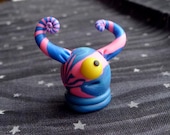 Curly-Horned Round Monster - Feeping Creatures monster figurine