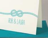 Knot Custom Personalized Stationery / Personalized Stationary Set of 16