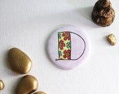 Pocket Mirror - Letter D Pocket Mirror