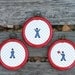 Sailor Trio - Vintage Fabric Embroidery Hoop Art
