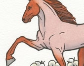 Horse print, TENNESSEE WALKING HORSE