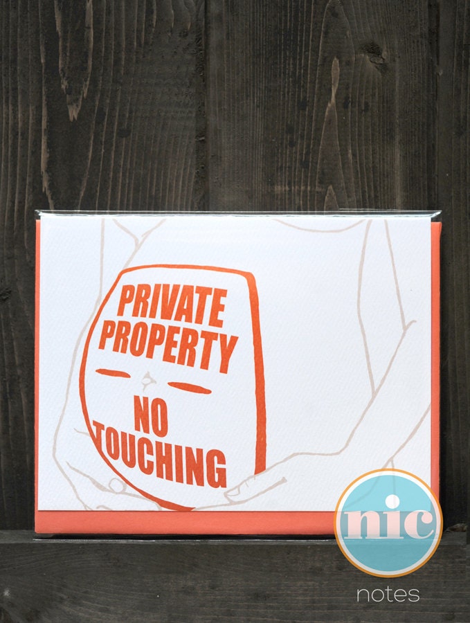 Private Property, No Touching - Pregnancy Card