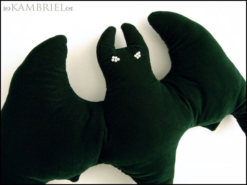 Velvet Absinthe Bat Pillow - Brand New by Kambriel