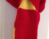 HUGE DISCOUNT on Red and Yellow Slightly Irregular Scarf