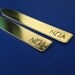 Monogram Collar Stays in Aluminum, Copper or Brass - custom stamped, hand cut