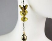 Geometric Gold and Silver Dangle Earrings